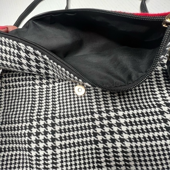 NWT LIB NEW YORK Plaid Fold Over Crossbody Clutch Bag With Wristlet - Picture 12 of 16